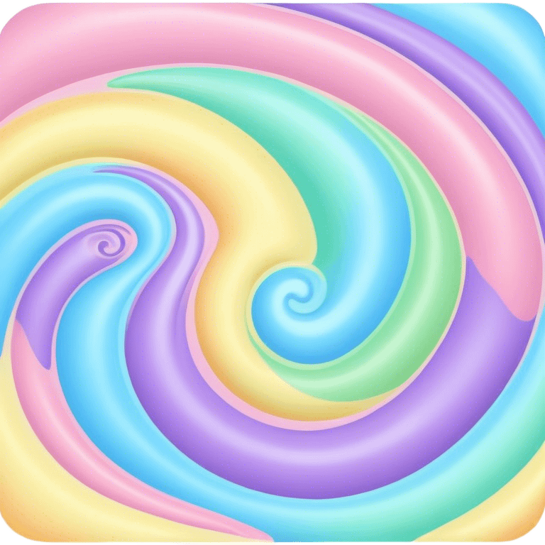 melted pastel swirly rainbow background  emoji