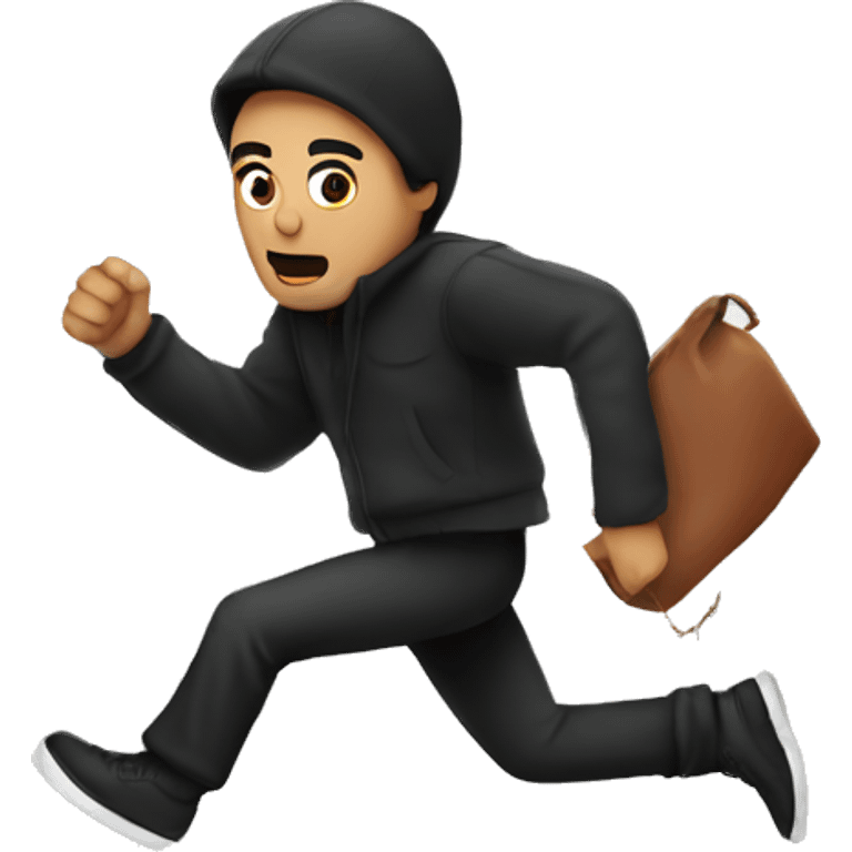 person from mexico running from a thief emoji