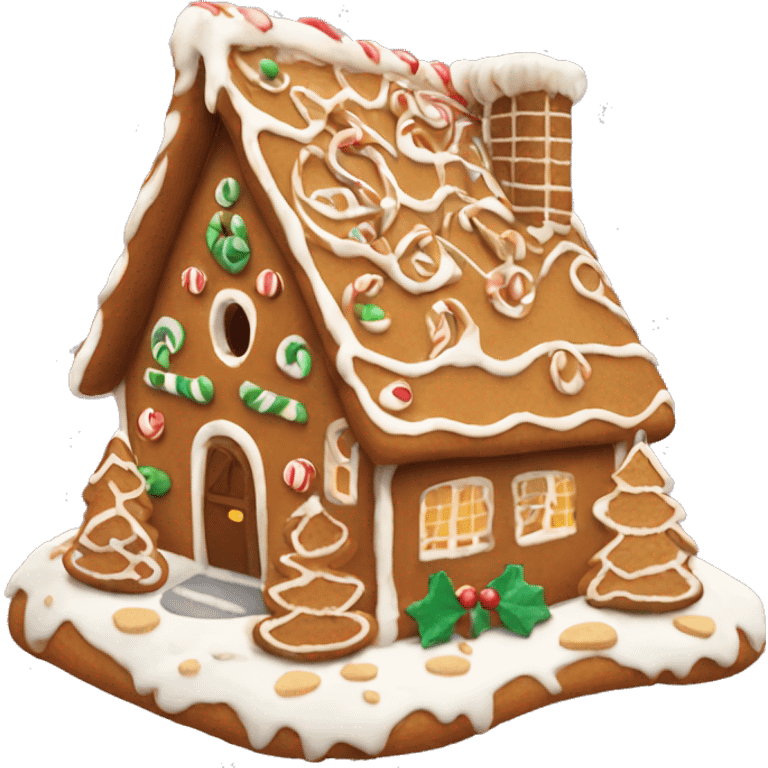 gingerbread house christmas aesthetic emoji