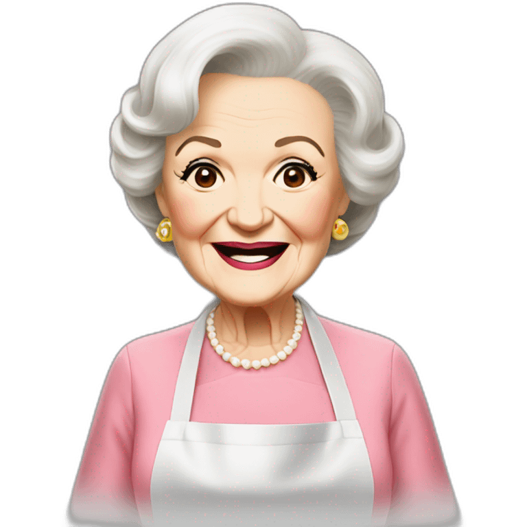  Betty White cooking  emoji