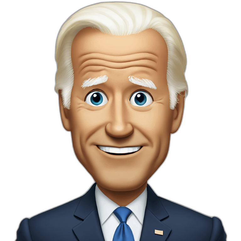 joe biden cross-eyed emoji