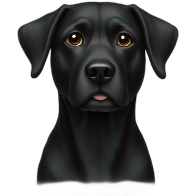 Chien noir emoji