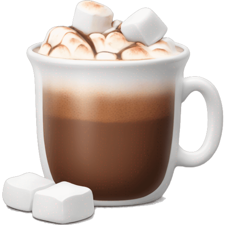 Hot chocolate with marshmallows  emoji