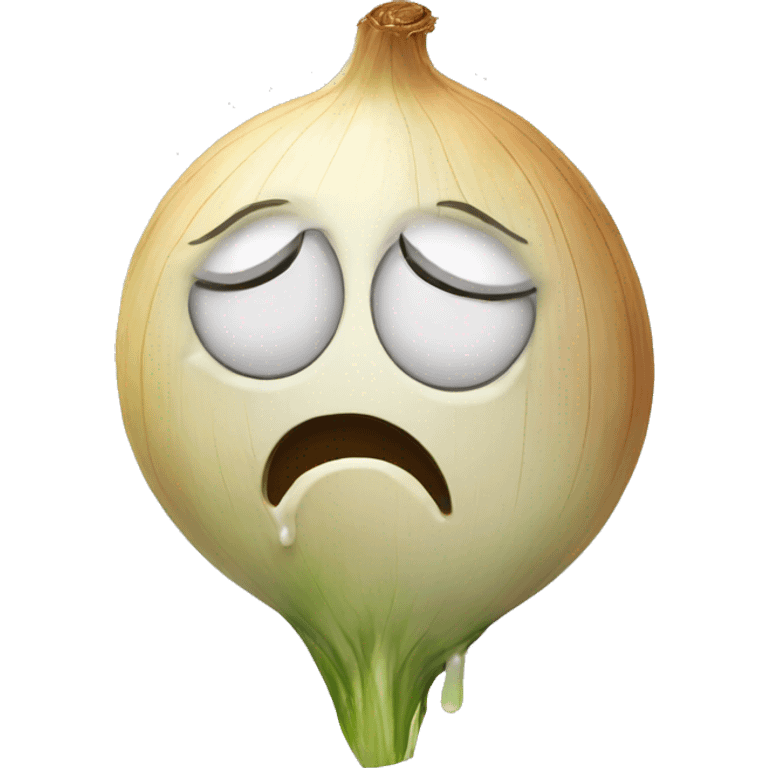 Crying onion emoji