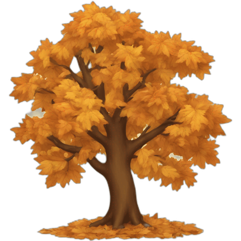 Autumn tree emoji