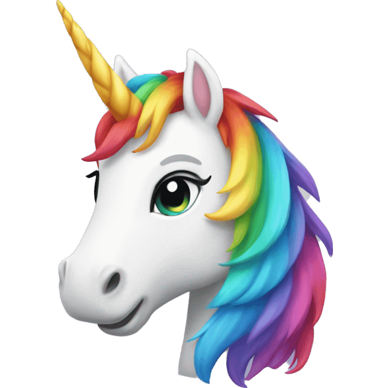 Rainbow unicorn  emoji