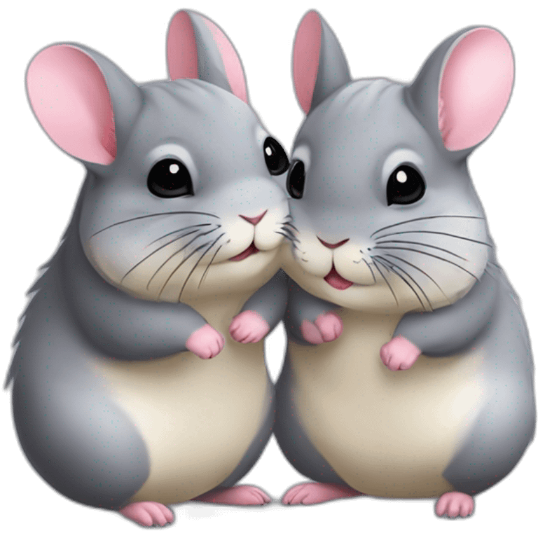 Chinchilla kiss emoji