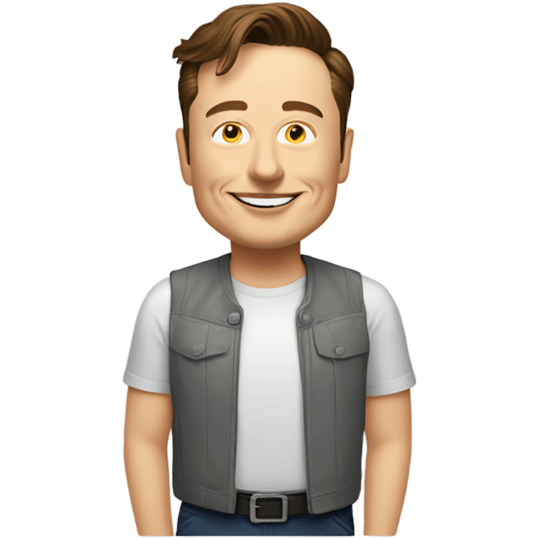 elon musk sorrindo emoji