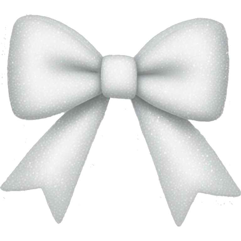 White sparkly bow emoji