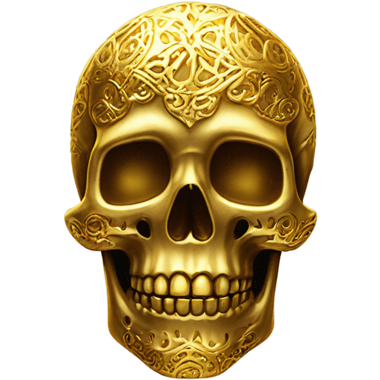 golden skull emoji