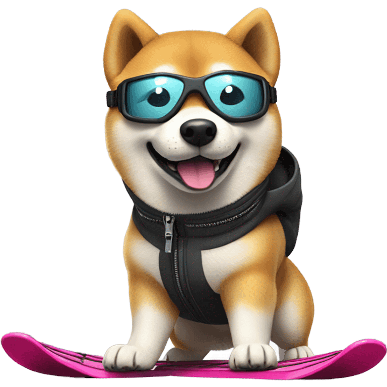 Shiba Inu skiing emoji