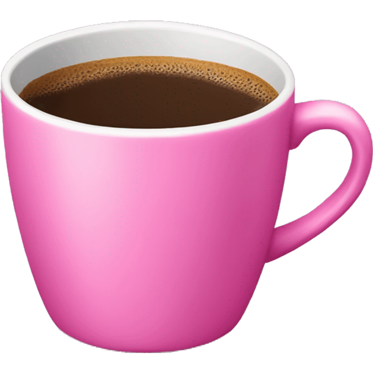 Pink coffee cup emoji