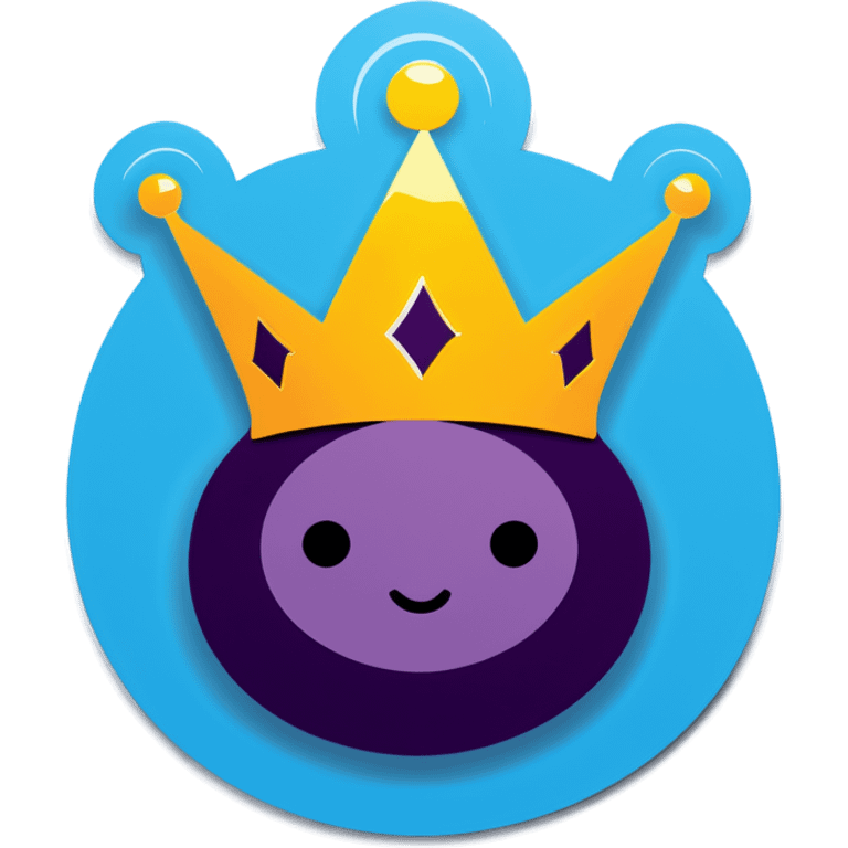 Wearing a crown emoji