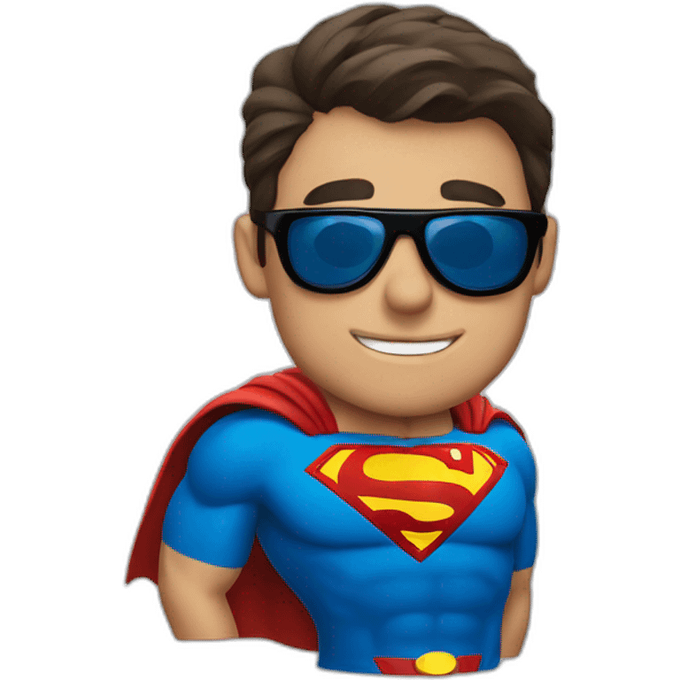 Superman with sun glasses  emoji