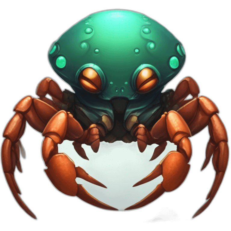 alien crab creature scifi roguelike rpg style inspired by slay thee spire emoji