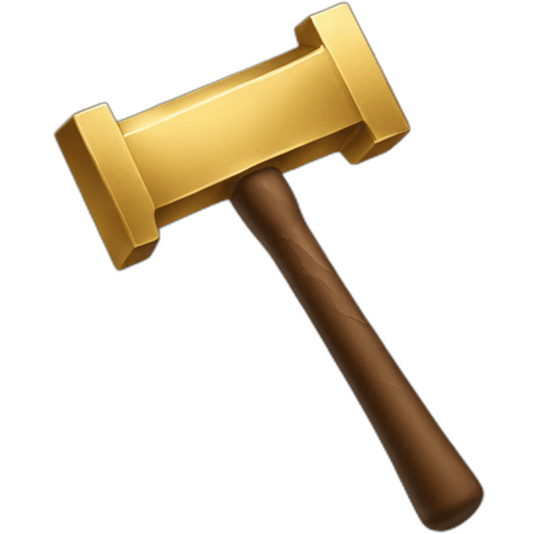 golden hammer emoji