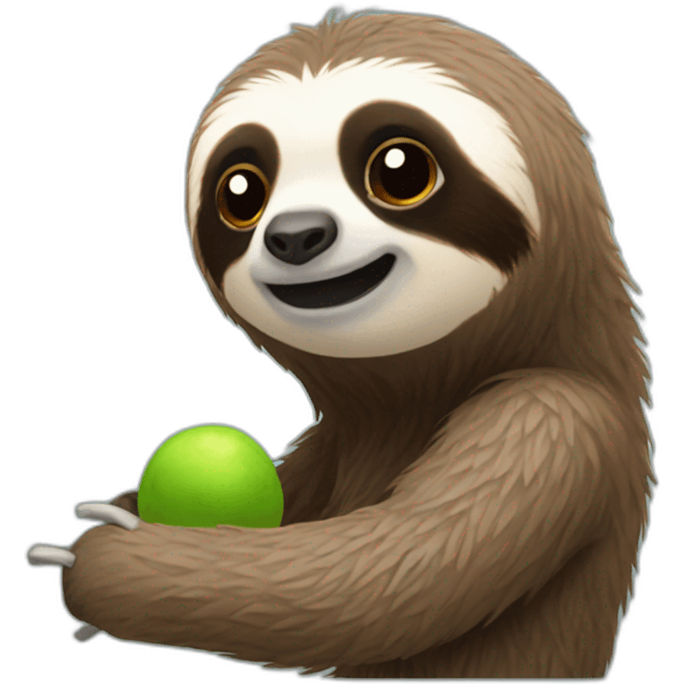 Sloth physics emoji