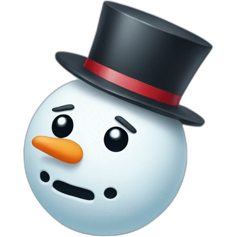 sad snowman emoji