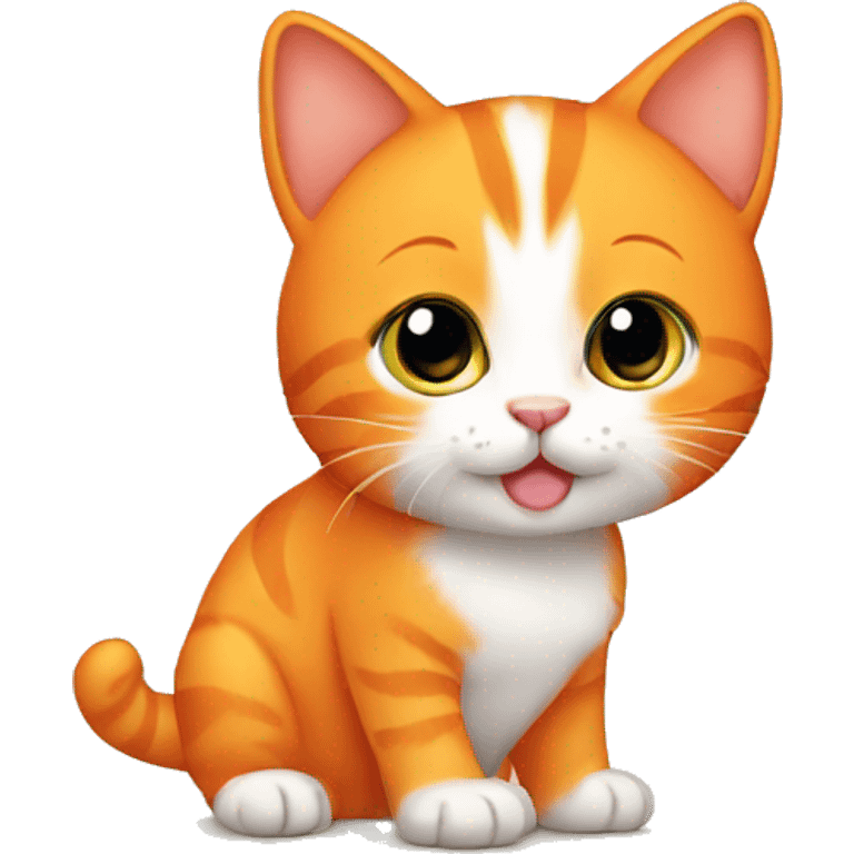 Orange Cat baby emoji