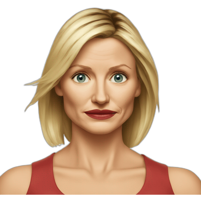 Cameron Diaz serious emoji