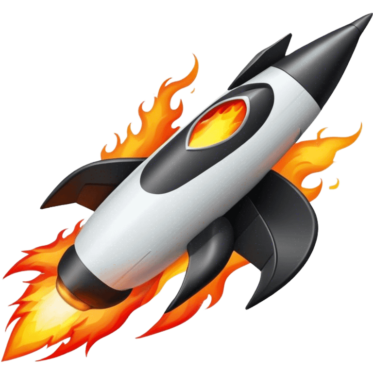 jesus driving fine black rocket with fire color france emoji