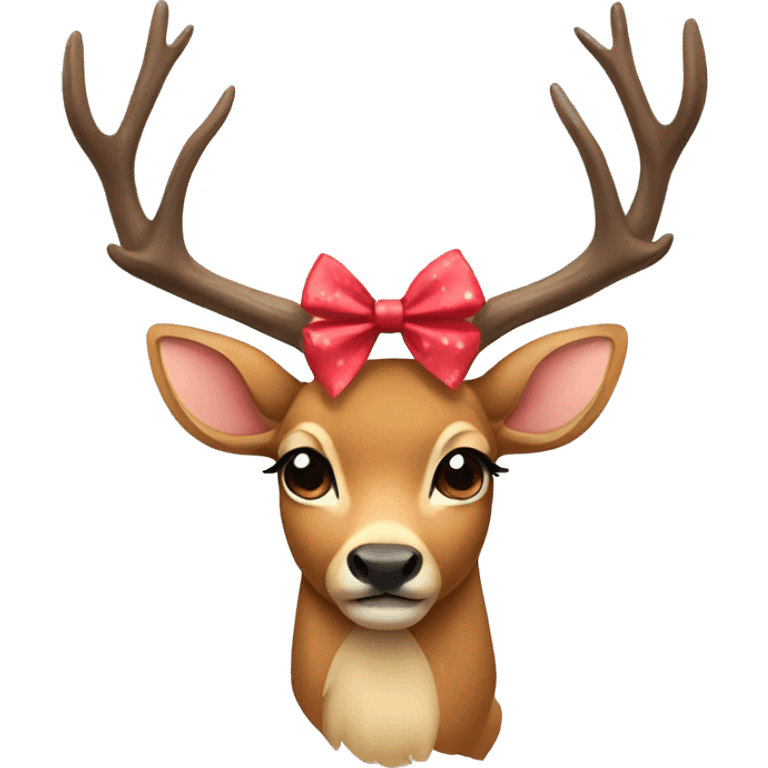  Deer with bows emoji