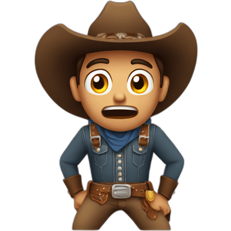 terrified-cowboy emoji