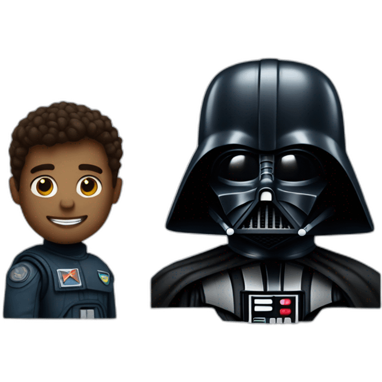 Space force and Darth vader emoji