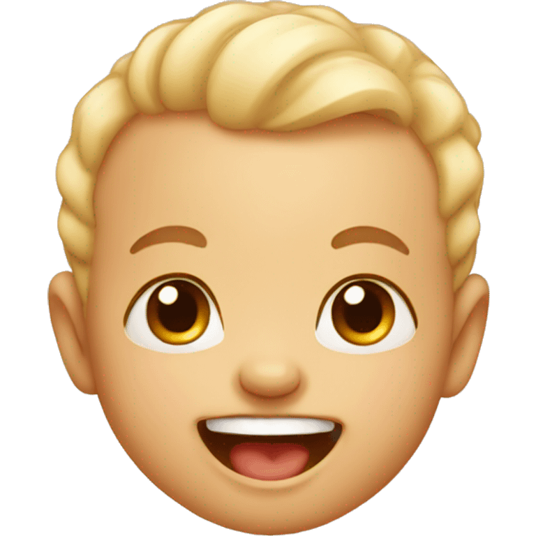 a laughing baby emoji