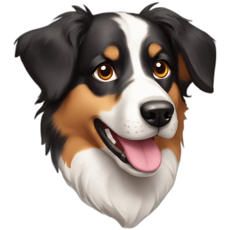 dog australian shepard emoji