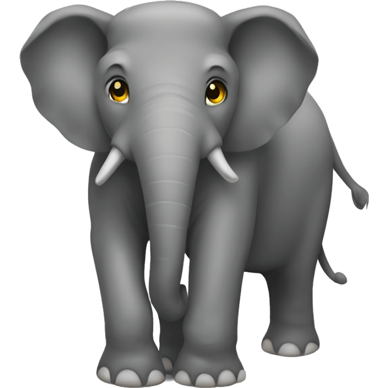 Genera el emoji de un elefante y otro emoji igual pero con una diferencia difícil de notar emoji