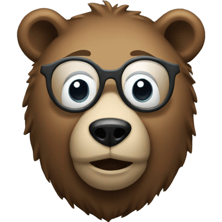 Bear scientist  emoji