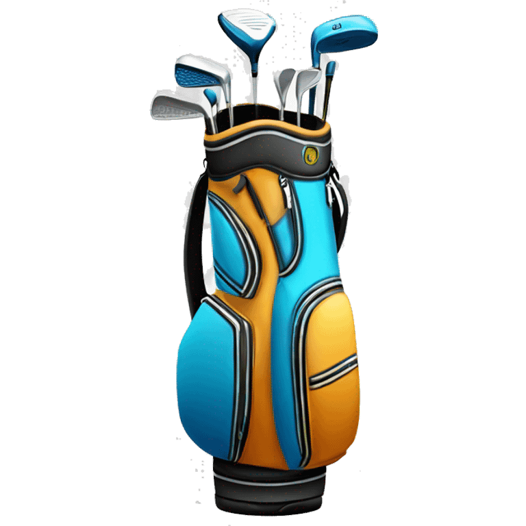 shining golfbag emoji