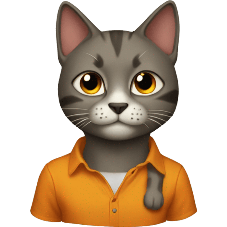 Gato anaranjado emoji