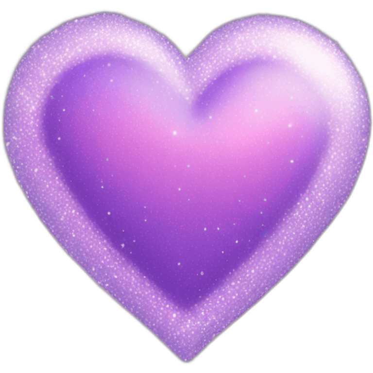 Pastel Sparkly purple heart emoji