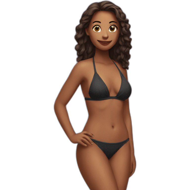 woman in a bikini emoji