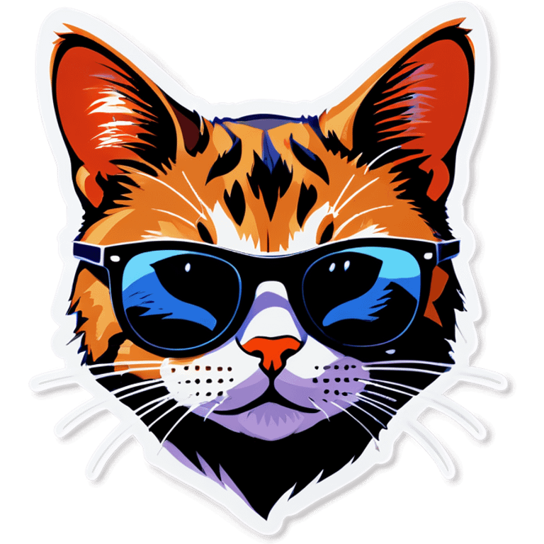 Cat with sunglasses emoji