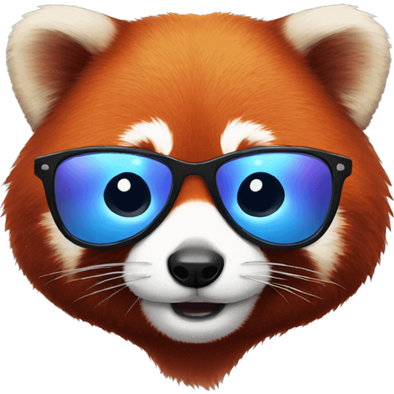 Red panda wearing a sunglasses  emoji