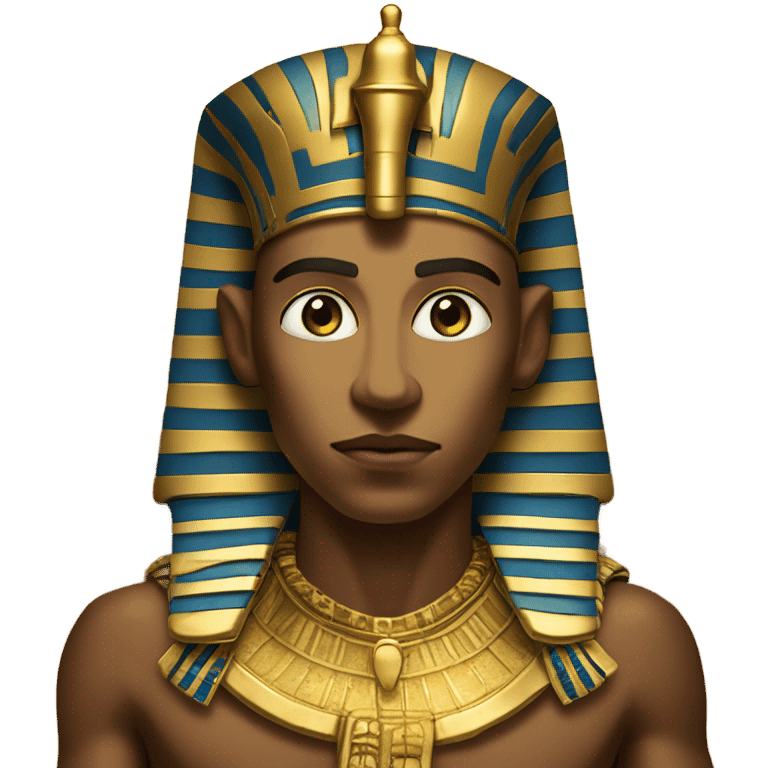  Pharaoh  in gold coffin egypt emoji