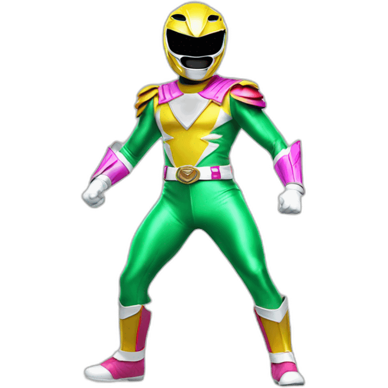 rainbow Power ranger full body emoji