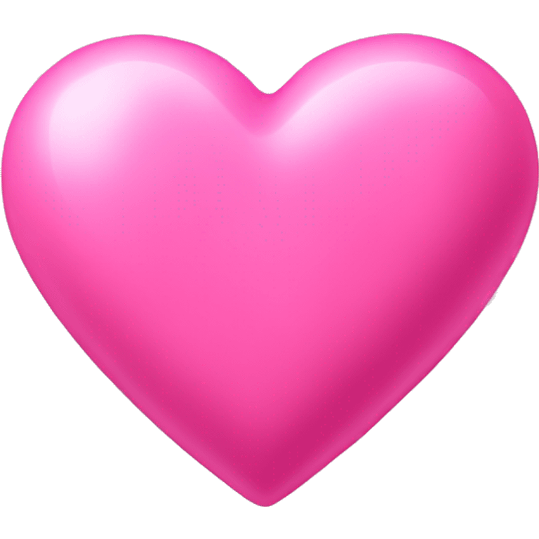 Bubblegum pink heart emoji