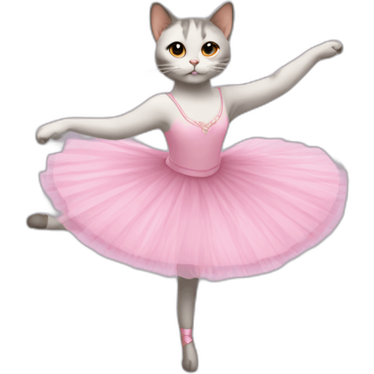 Cat being a balerina emoji