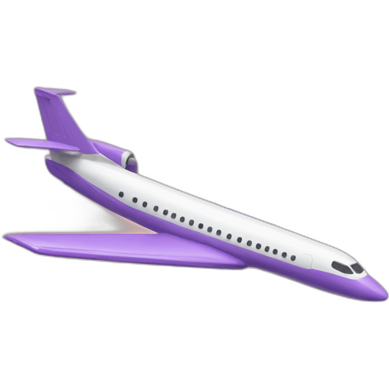 Lilac plane emoji