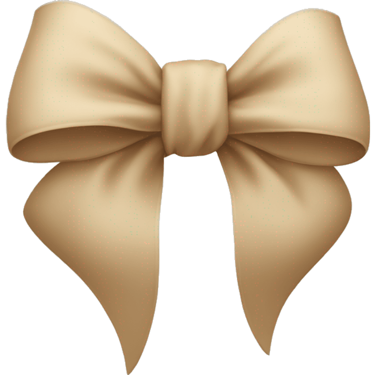 Beige bow emoji