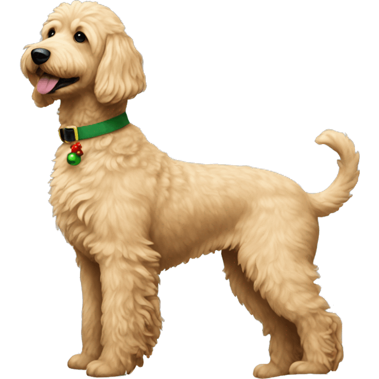 Christmas golden doodle  emoji