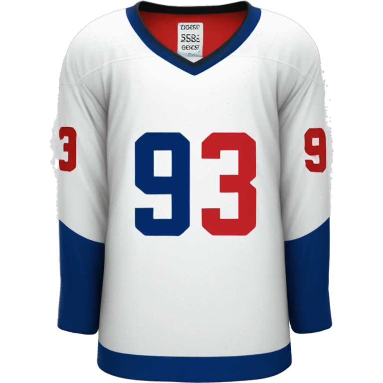 hockey Jersey withnumber 93 back emoji