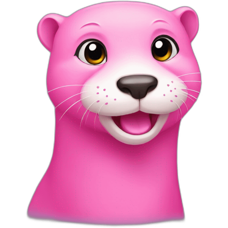 pink otter emoji