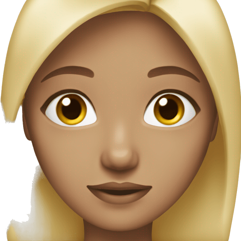 blonde,straight hair,hazel eyes,women emoji