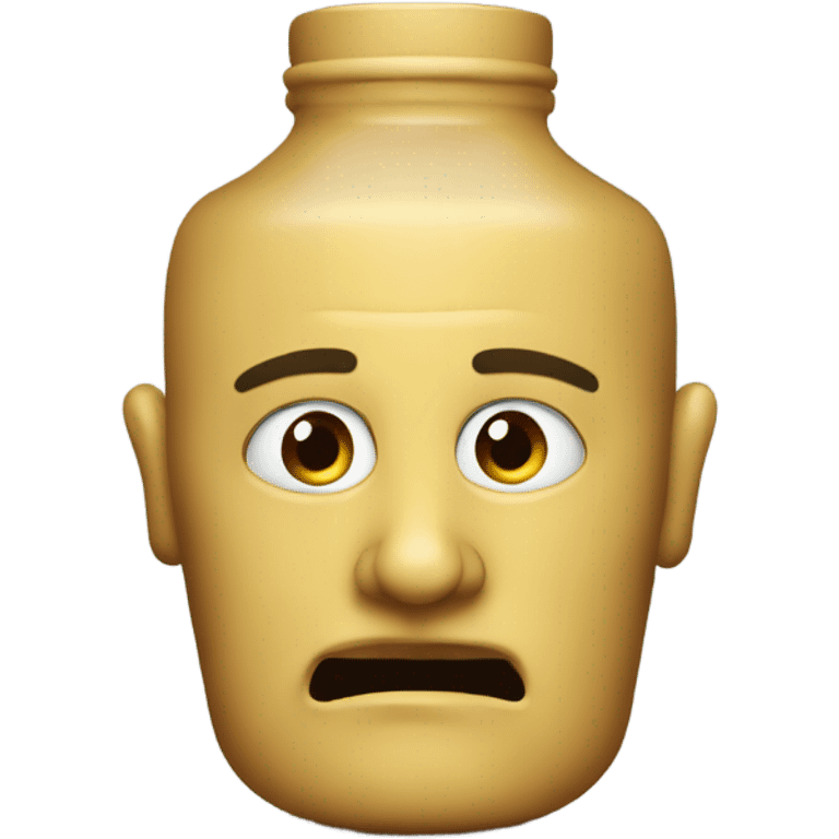 Head jug in the style of Carl block emoji