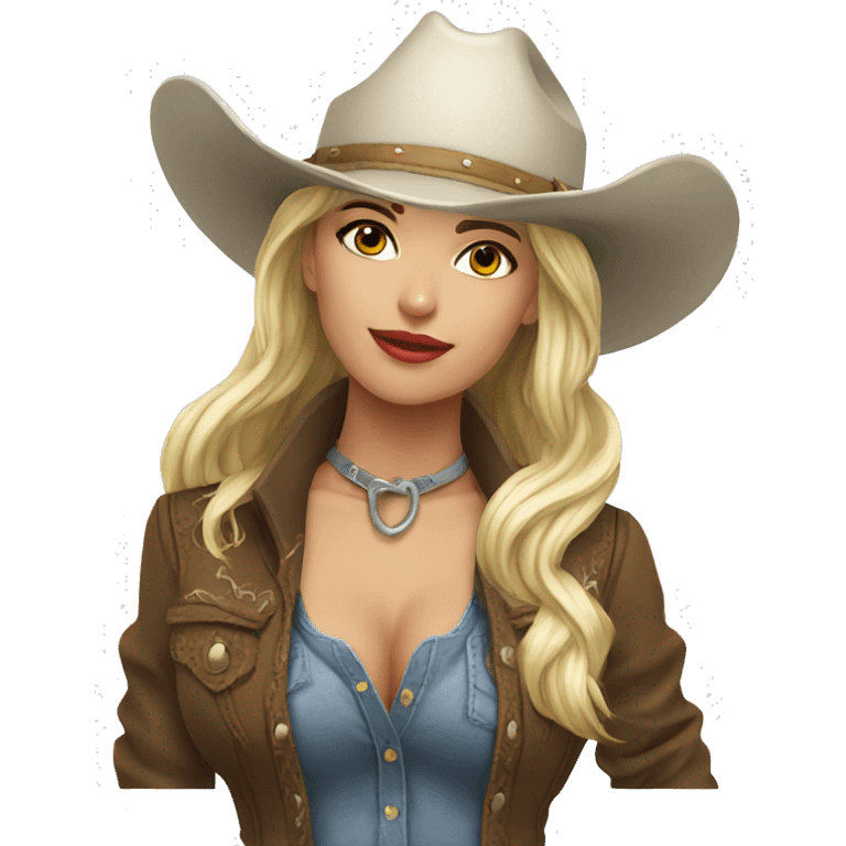 cowgirl hats white emoji